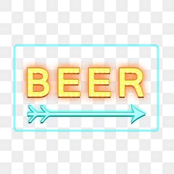lichteffekt  bier  font   design PNG