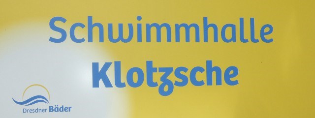 Schild Schwimmhalle Klotzsche Dresdner B�der